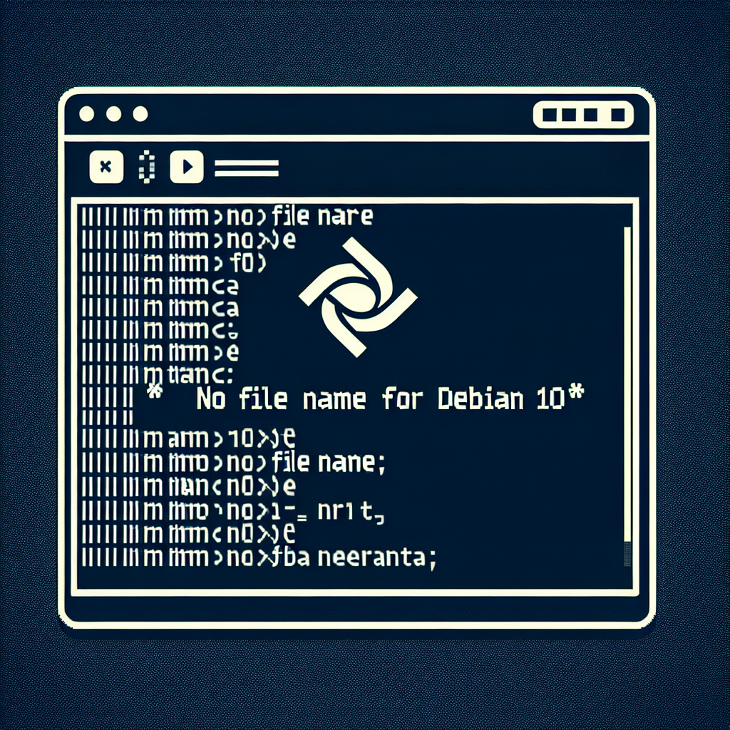 No file name for в Debian 10