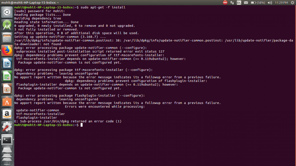 Ubuntu 18.04: Fixing “E: Dependency Problems Prevent Configuration” Error