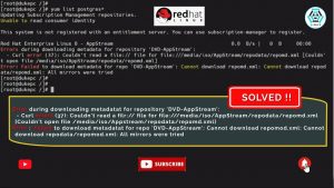 Ошибка NOTICE: YUM: Cannot retrieve repository metadata в Debian 10