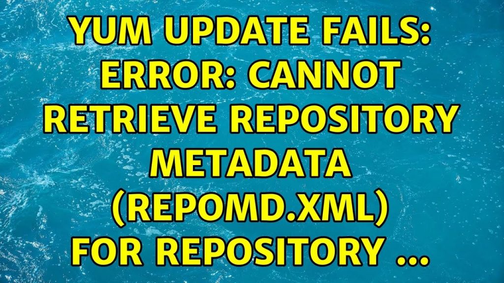 Fix: “NOTICE: YUM: Cannot retrieve repository metadata” Error in Ubuntu 20.04