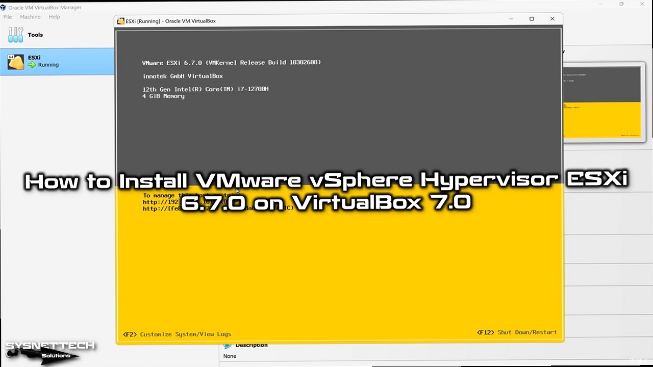 Как установить VMware vSphere? - Installing ESXi on a physical server, step-by-step screenshot guide
