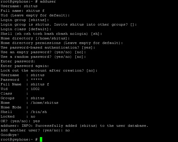 FreeBSD User Account Creation & Access Control Setup