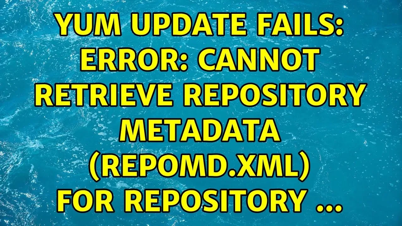 Ubuntu 22.04: Fixing "NOTICE: YUM: Cannot Retrieve Repository Metadata" Error