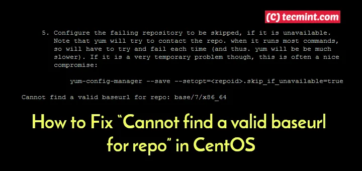 Debian 10: Fixing "WARNING: Cannot find a valid baseurl for repo" Error
