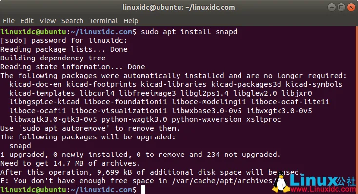 Error DPKG: Sin espacio libre en /var/cache/apt/archives/ en Debian 10 (Solución)