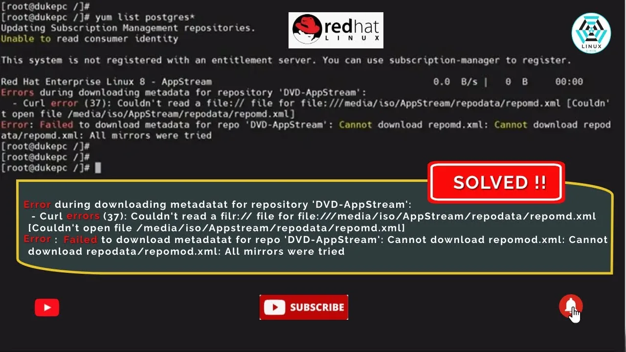 Debian 11: Fixing "NOTICE: YUM: Cannot retrieve repository metadata" Error