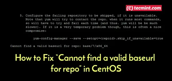 Ubuntu 16.04: Fixing "WARNING: Cannot find a valid baseurl for repo" Error