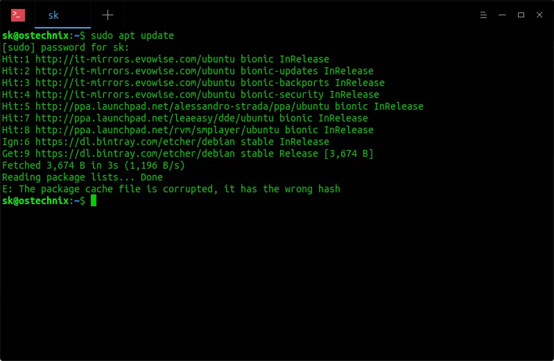 CRITICAL Error: Package Index Files Corrupted in Ubuntu 18.04 - Fix It!