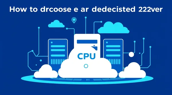 How to choose a CPU for a dedicated server in 2026