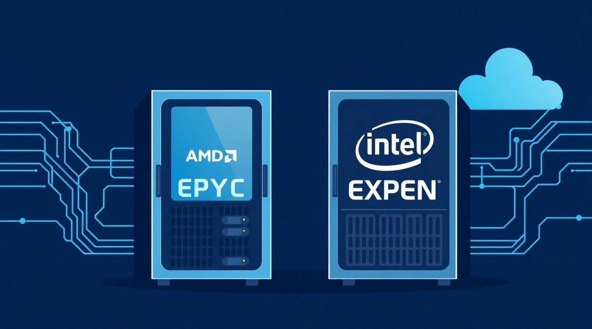 Potente servidor dedicado: AMD EPYC e Intel Xeon para empresas