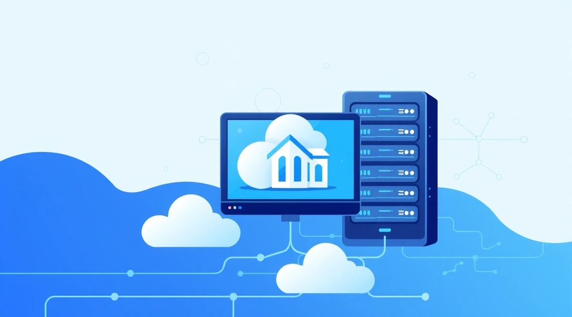 Servidor para agencia inmobiliaria: CRM, sitio web, tours virtuales