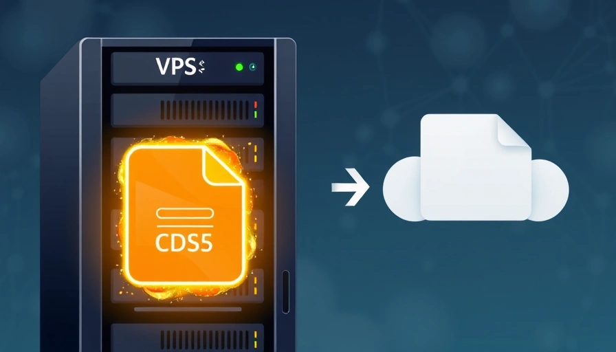 An illustration showing a full server disk icon next to a larger, empty disk icon with an arrow, symbolizing the expansion of VPS disk space.