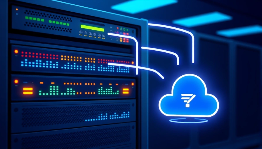 Illustration of a main VPS server securely backing up data to a secondary storage, symbolizing automated data protection.