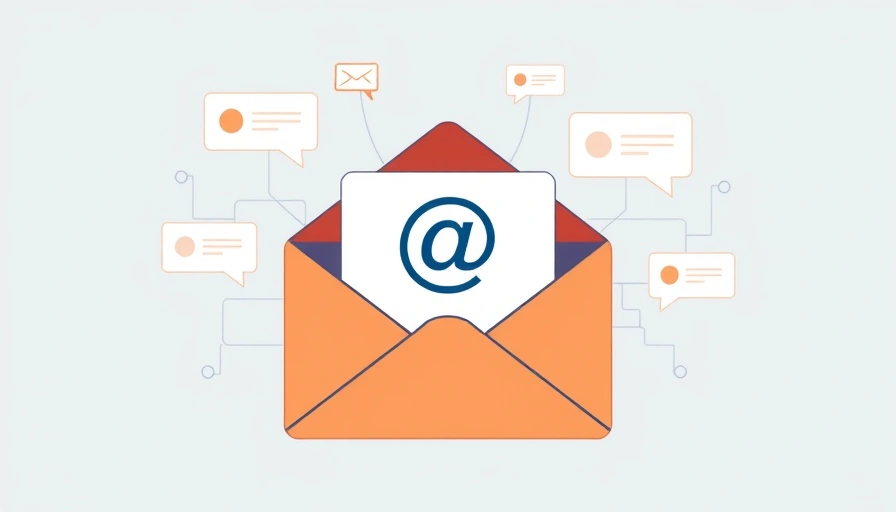 Email notification icon with network elements, representing email alerts from Nagios.