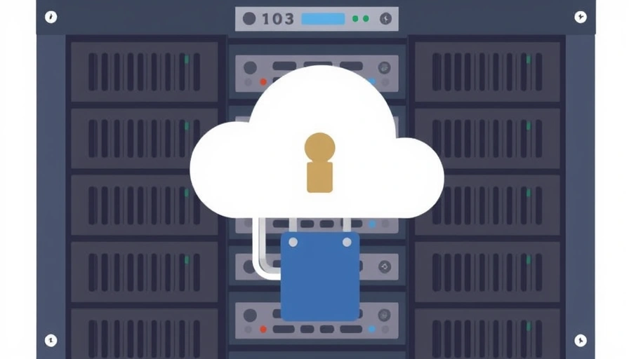 Illustration of data being backed up from a server to a secure location, representing data protection and backup.