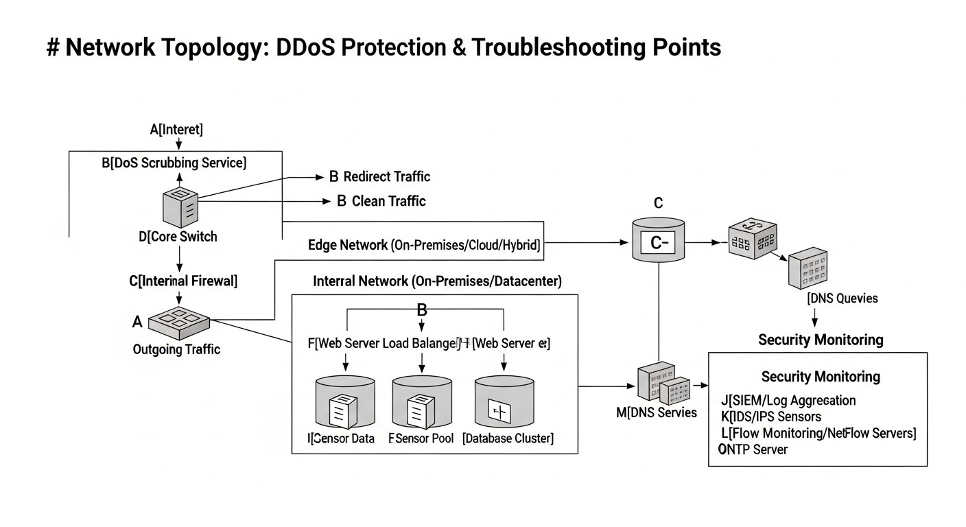 Diagram: Troubleshooting: Resolving DDoS Protection Issues