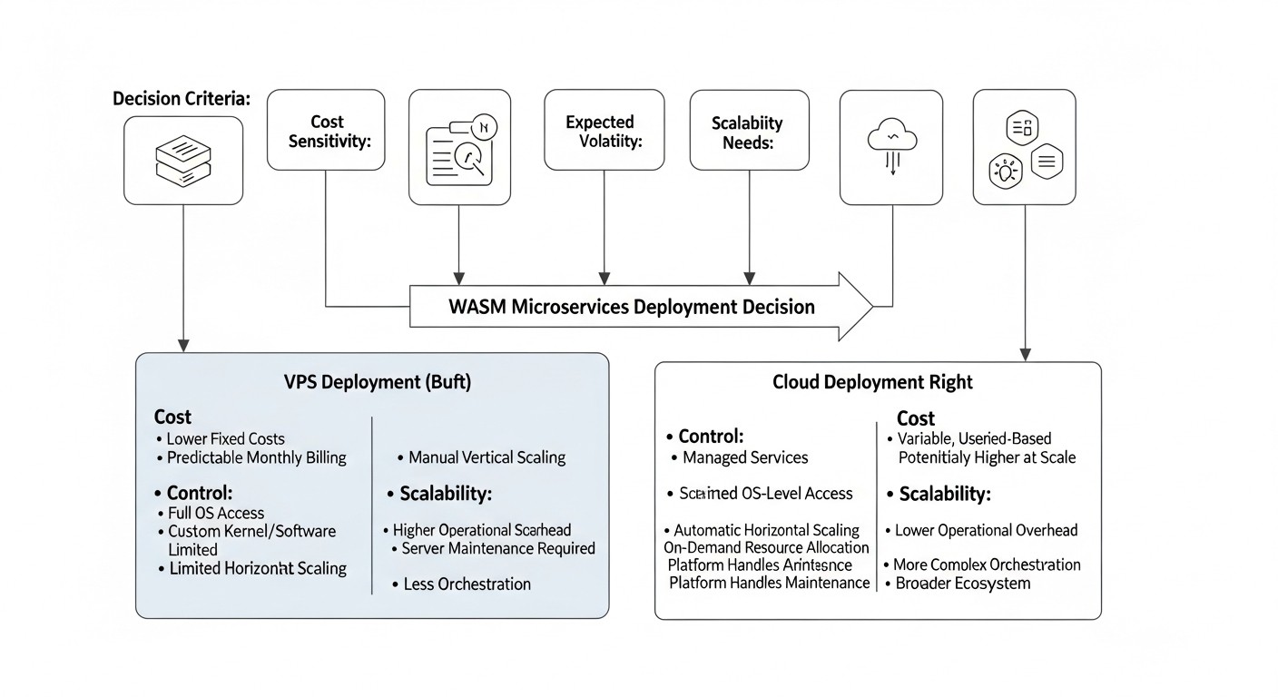 Diagram: Key Criteria and Selection Factors for Wasm Deployments