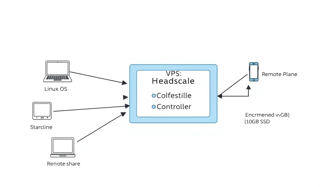 Diagram: 2. What VPS configuration is needed for Headscale