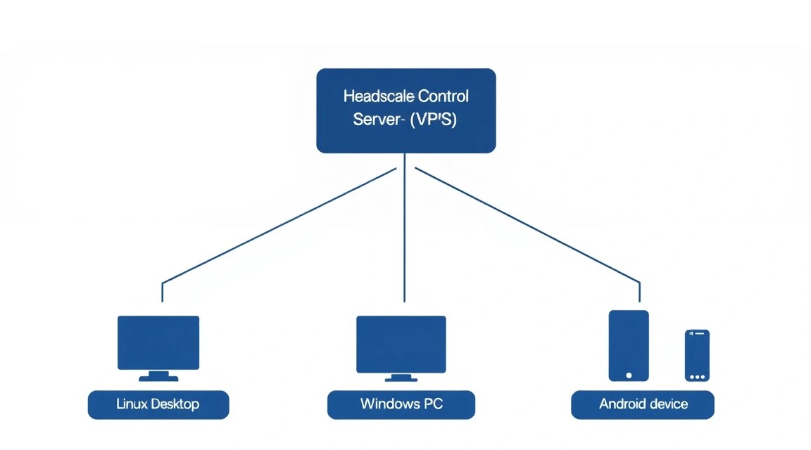 Diagram: 7. Connecting Clients (Linux, Windows, Android)