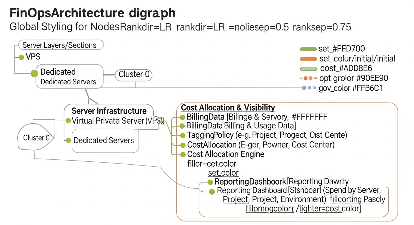 Diagram: Detailed Overview of FinOps Strategies for VPS and Dedicated