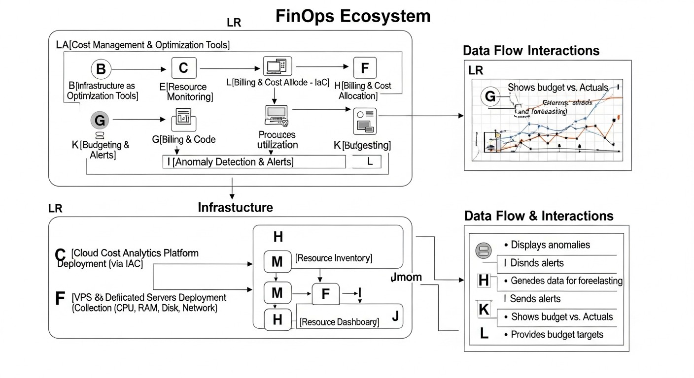 Diagram: Tools and Resources for FinOps on VPS/Dedicated