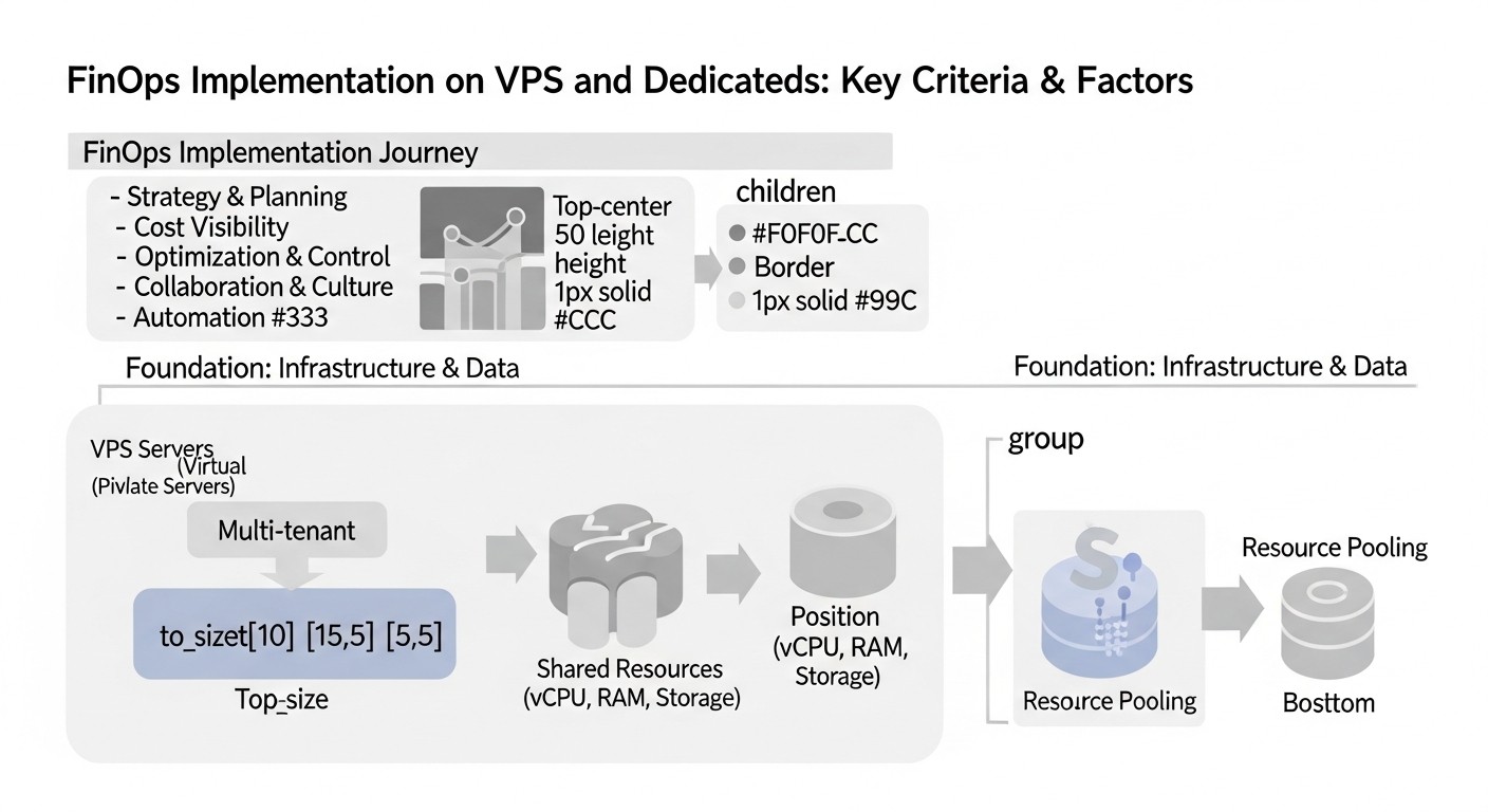 Diagram: Key FinOps Criteria/Factors for VPS and Dedicated Servers
