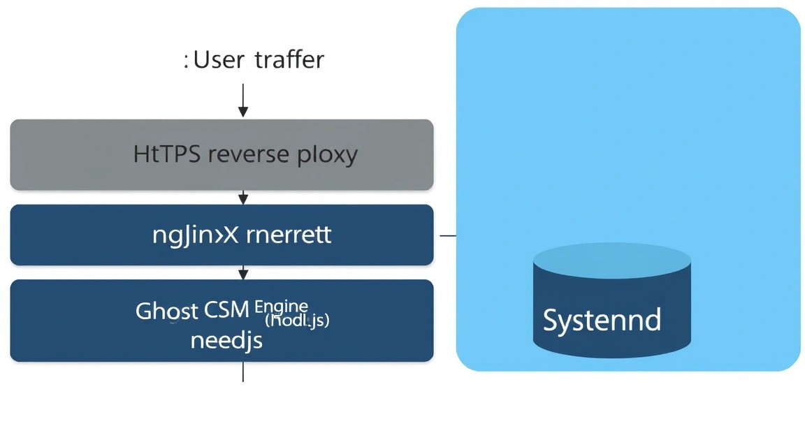 Diagram: 3. What We Are Setting Up and Why: Ghost CMS vs. Competitors