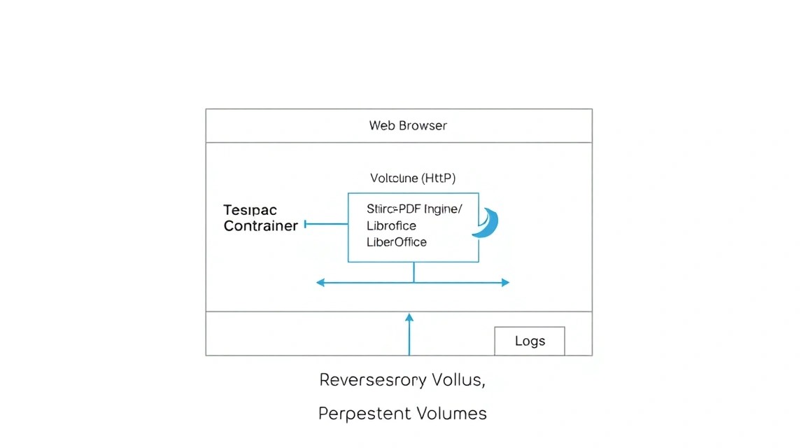 Diagram: 5. Deploying Stirling-PDF: step-by-step instructions