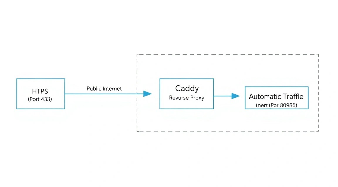 Diagram: 7. Network Configuration and HTTPS via Caddy