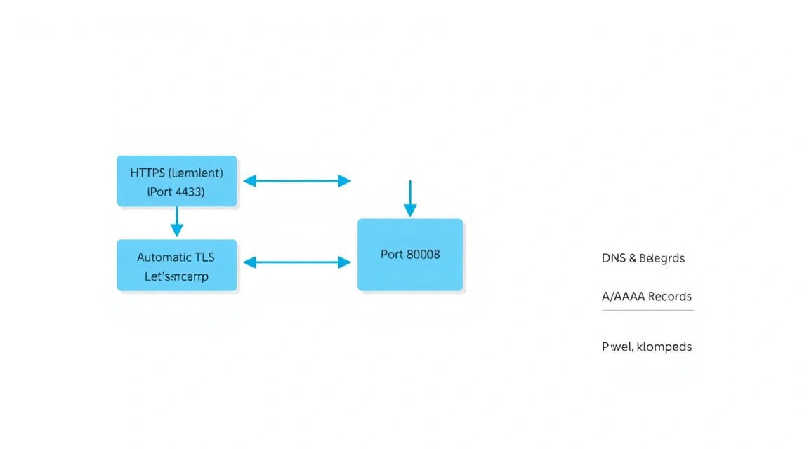Diagram: 7. Setting up TLS/HTTPS via Caddy and Domain Delegation