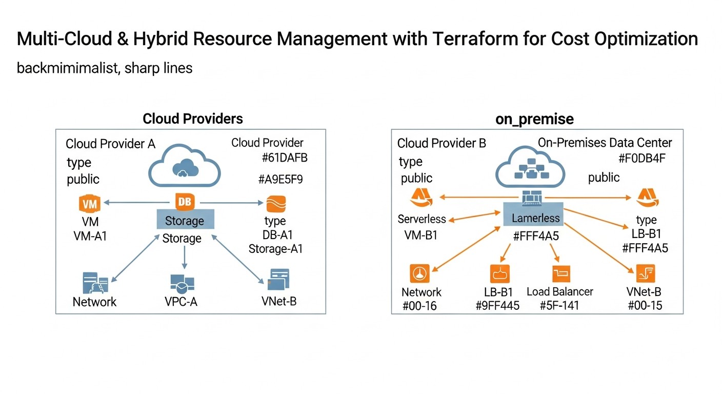 Diagram: Cost Calculation / Economics of Multi-Cloud and Hybrid Solutions with Terraform