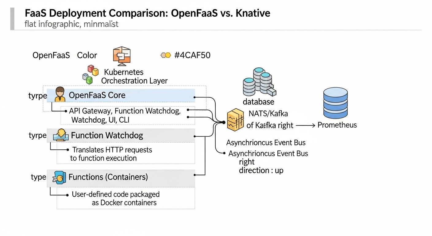 Diagram: Comparison Table: OpenFaaS vs Knative (As of 2026)
