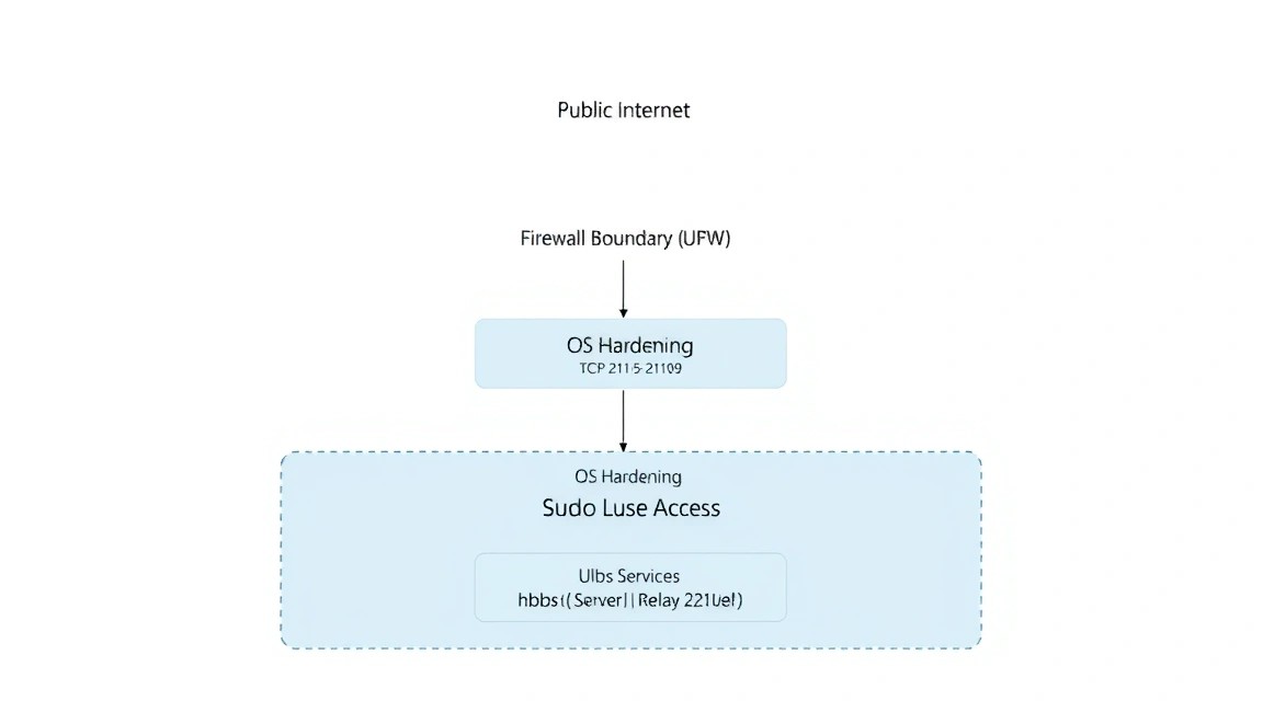 Diagram: 3. Server preparation: basic security settings