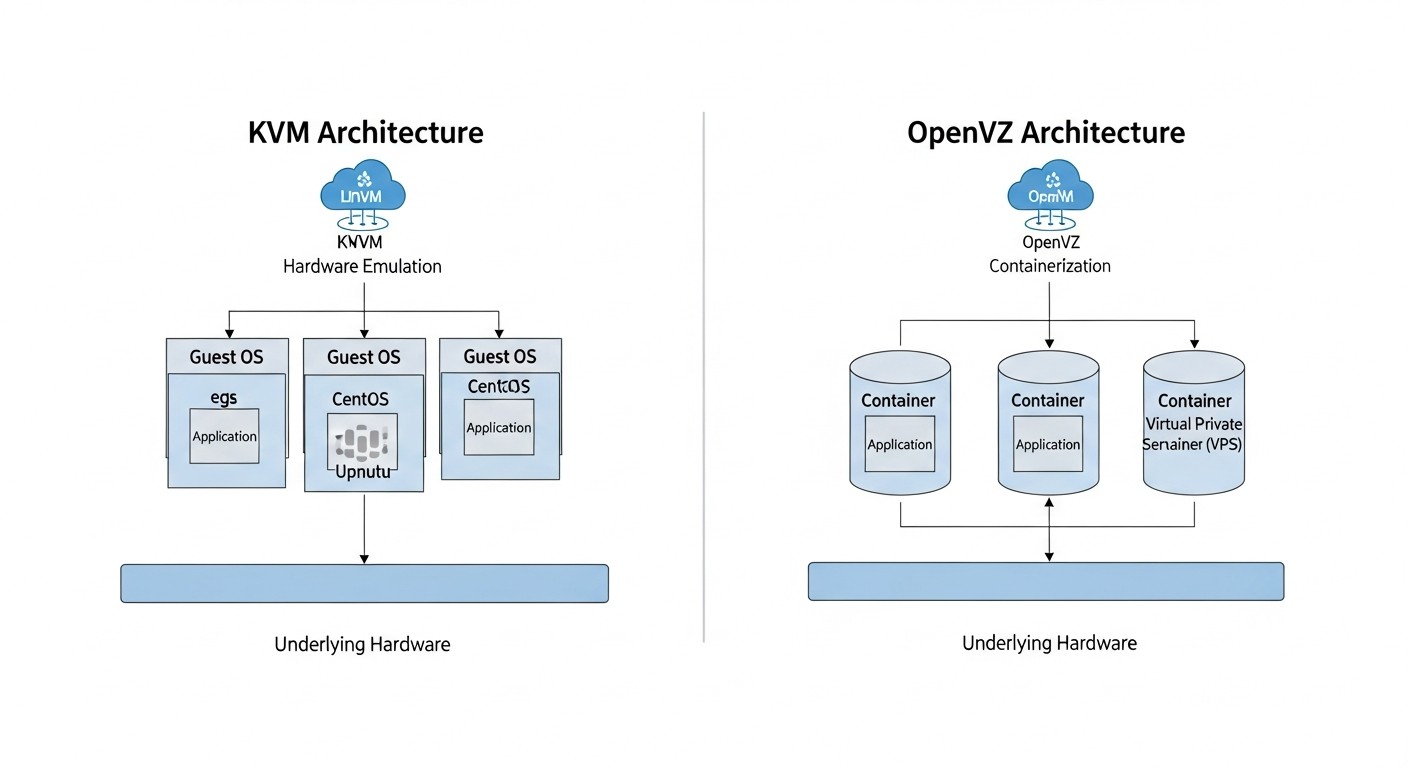 Diagram: Tools and Resources for Working with KVM and OpenVZ