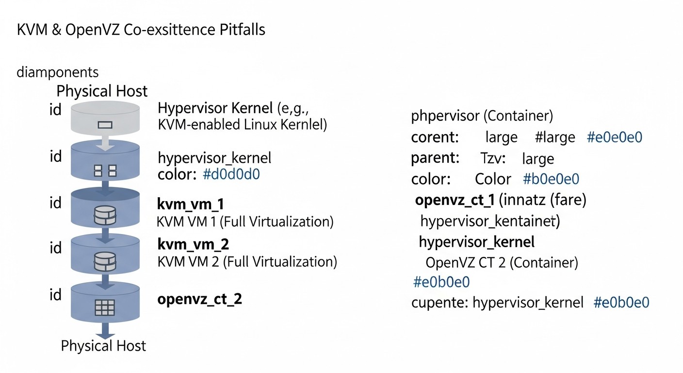 Diagram: Common Mistakes When Working with KVM and OpenVZ and How to Avoid Them