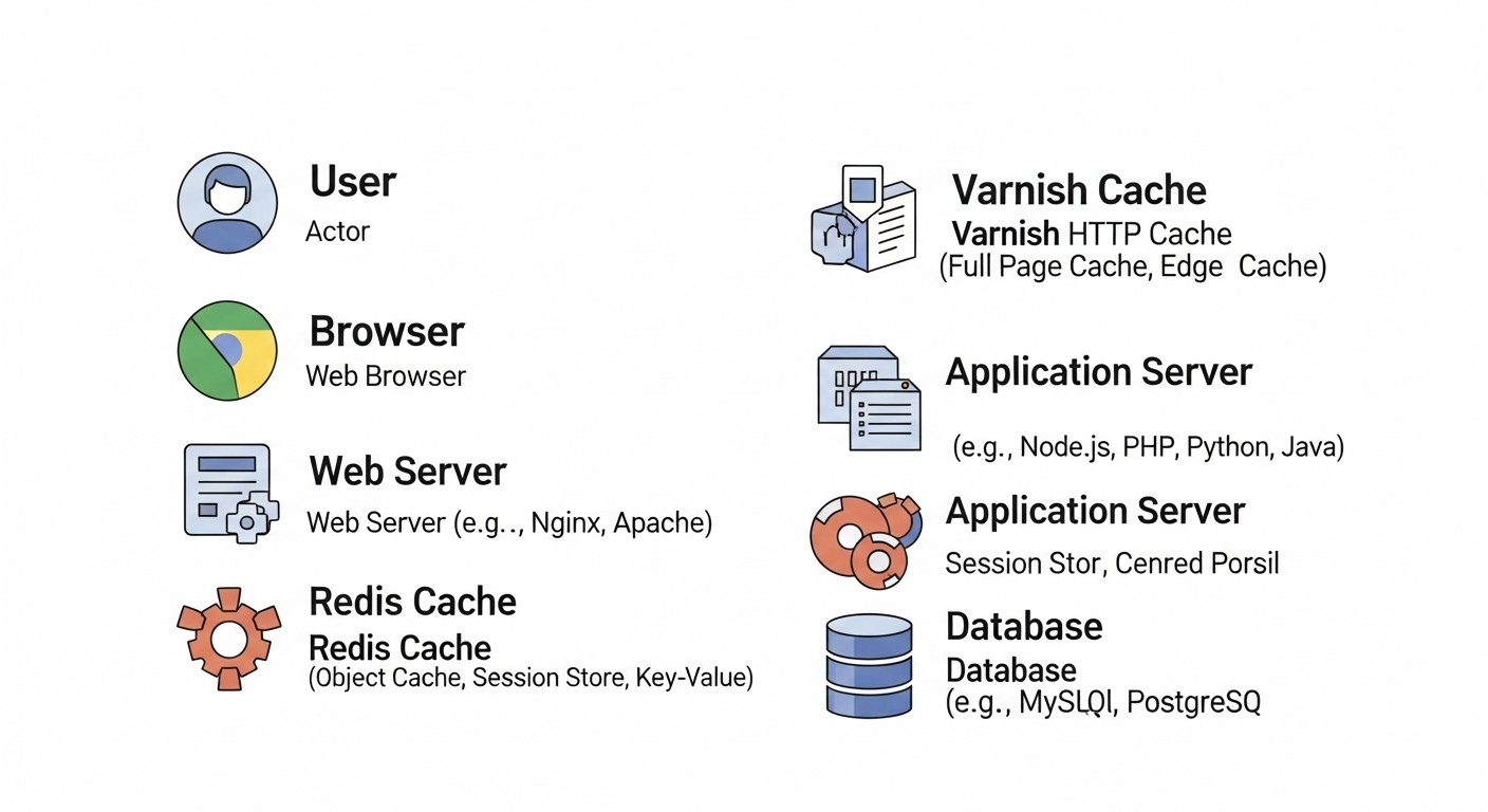 Diagram: 6. Detailed Overview of Redis and Varnish