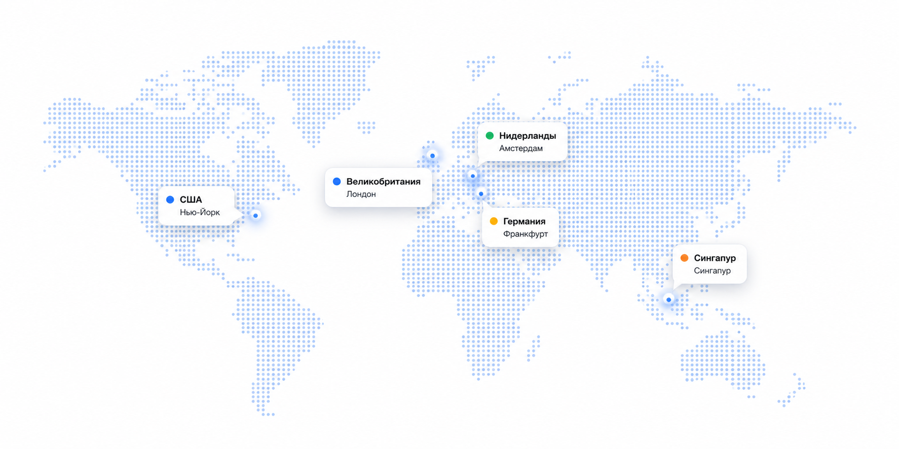 Valebyte server location map