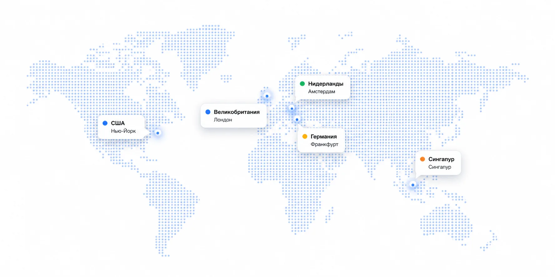 Valebyte server location map